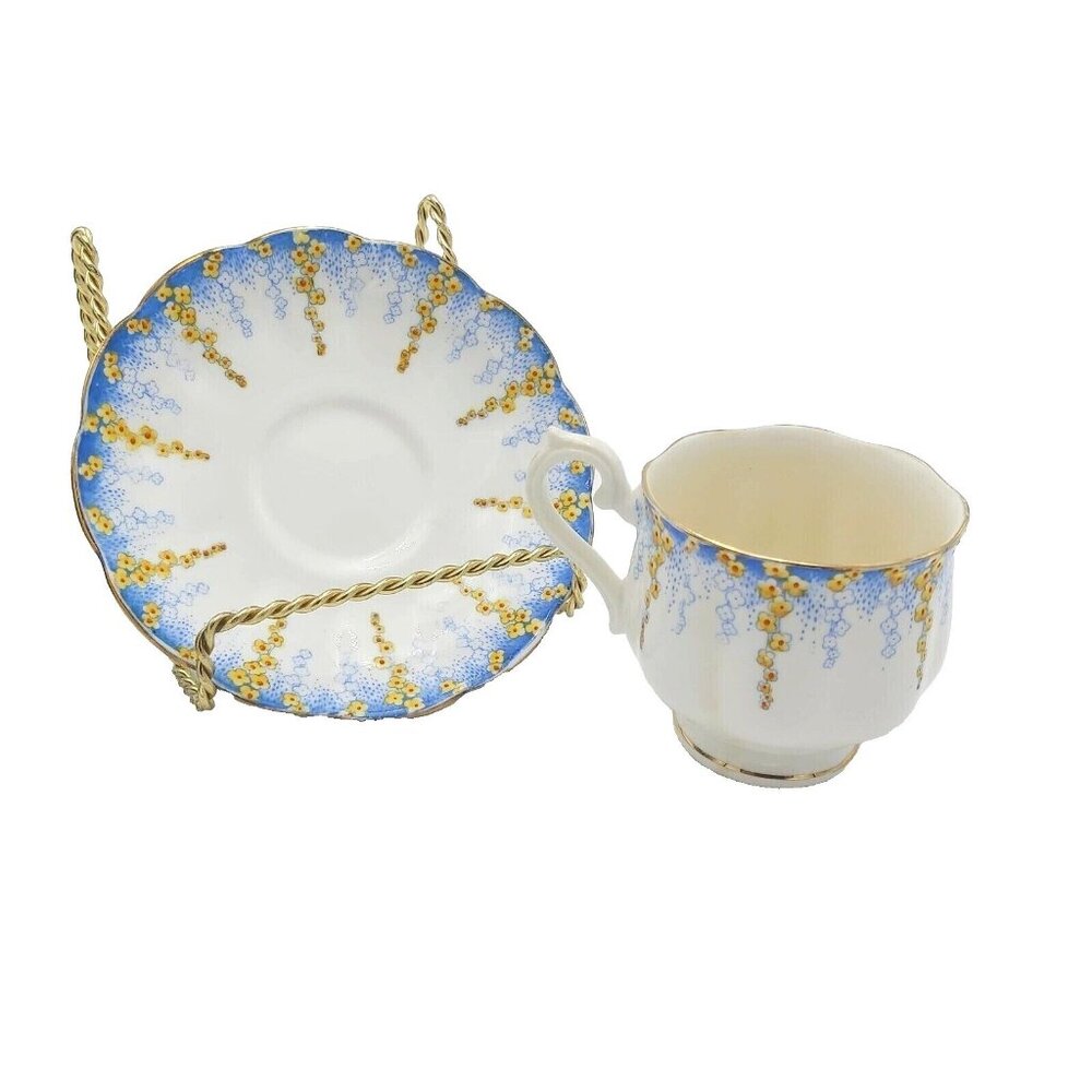 Royal Albert April Showers Tea Cup and Saucer Crown China England Reg No 769618